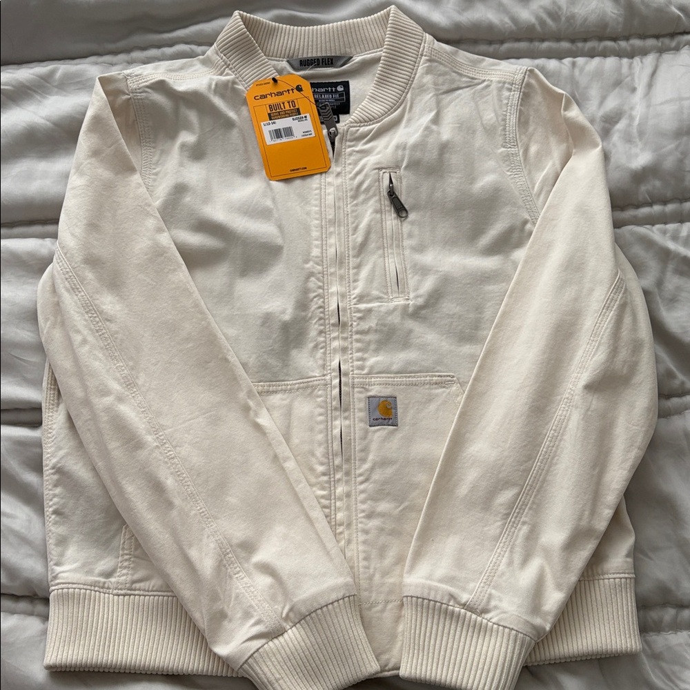 Authentic Women’s Carhartt Rugged Flex Canvas Jacket Sz L Brand New WithTags
